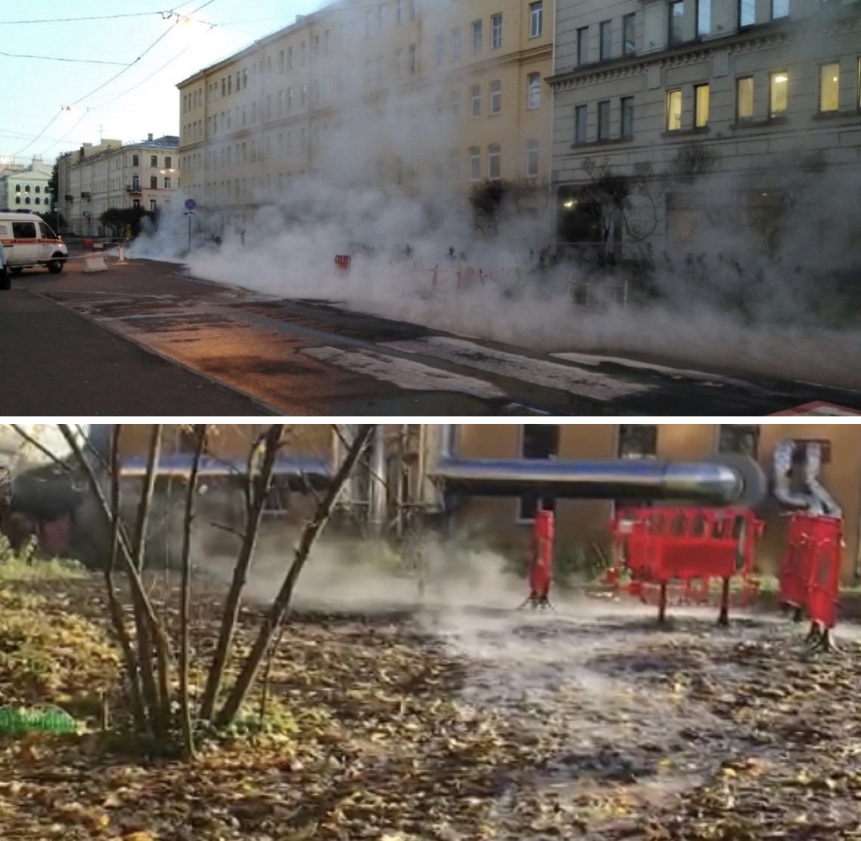 С приходом заморозков в Петербурге участились аварии на теплосетях 
