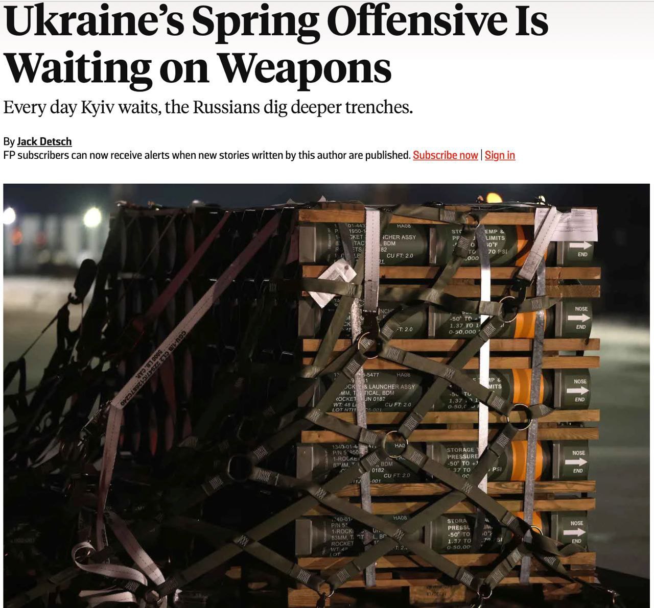 Foreign Policy: Украинское контрнаступление обречено на провал