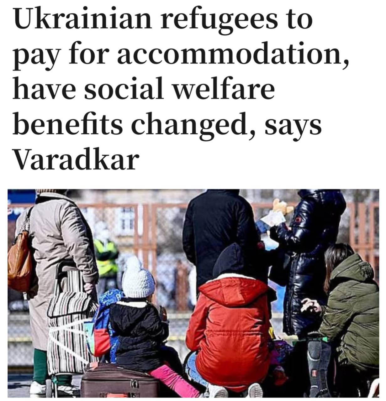 The Irish Times: Ирландия отменяет льготы для украинских беженцев