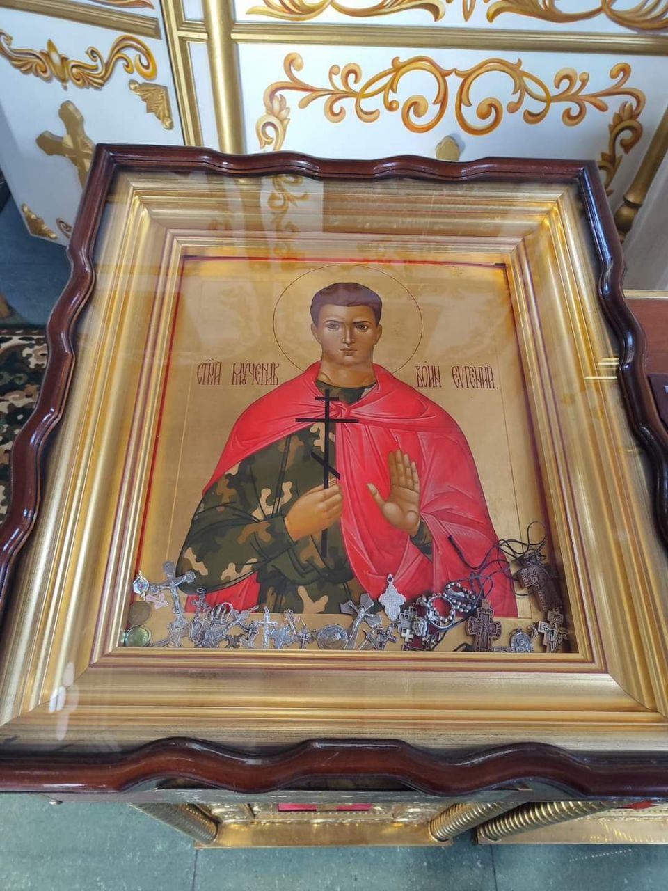 В харьковском храме сохранили икону с ликом русского солдата