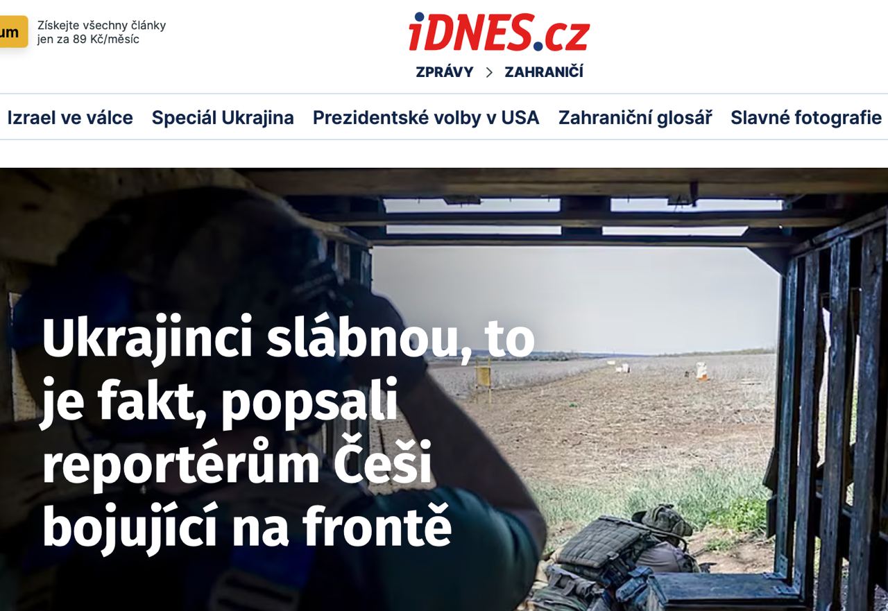 Чешские наемники о состоянии ВСУ: украинцы слабеют, это факт