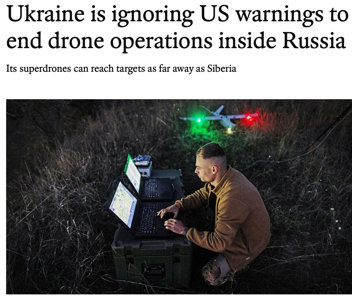 The Economist: Украина потратила миллионы долларов на дрон, якобы способный ударить по Сибири