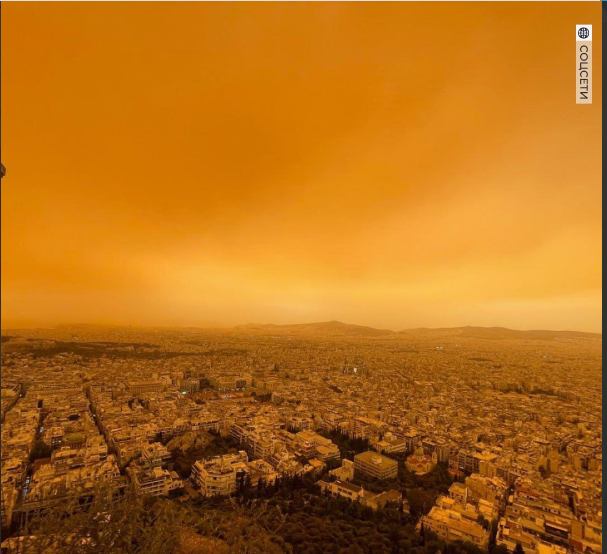 Как на Марсе: до России дошла песчаная буря